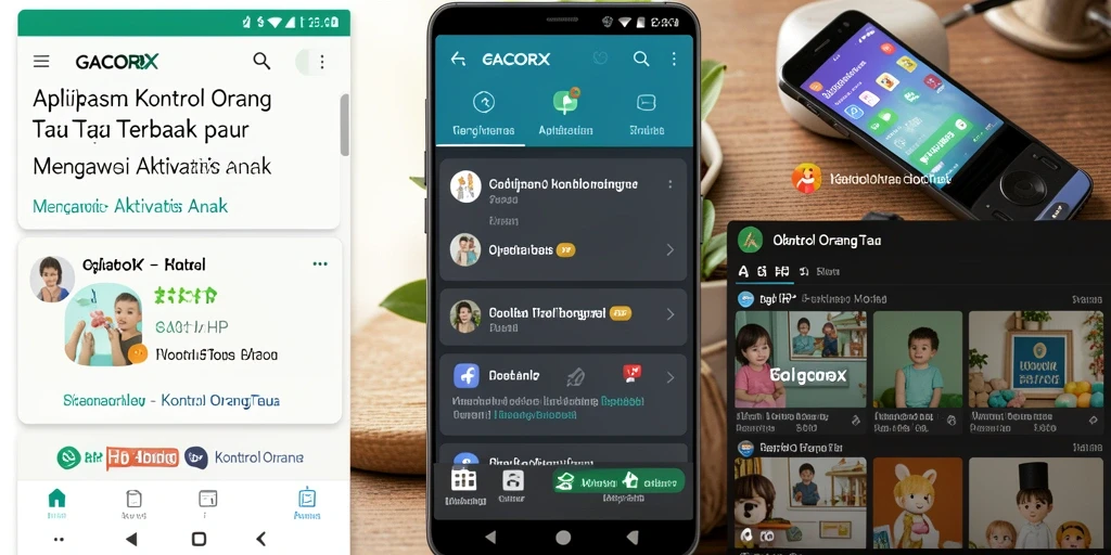 Tampilan antarmuka GACORX yang intuitif dan informatif.