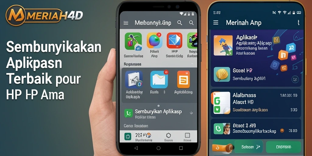 Antarmuka MERIAH4D untuk menyembunyikan aplikasi dengan mudah.