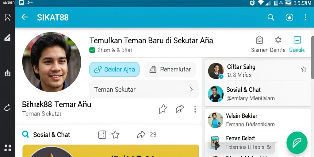 Tampilan antarmuka pengguna SIKAT88 yang menarik dan memudahkan penggunaan.