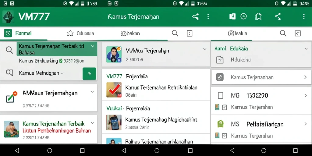 Antarmuka VM777 yang intuitif dan mudah digunakan.