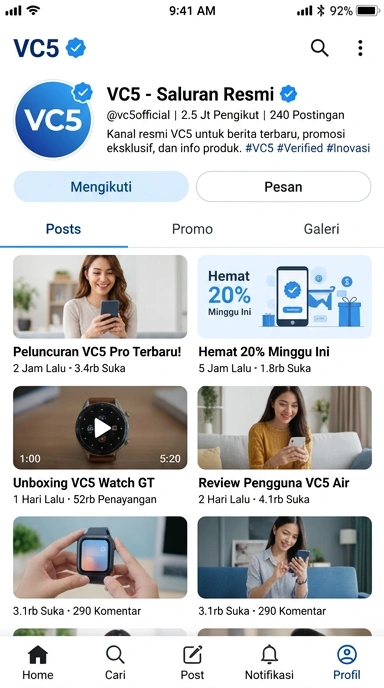 Kanal Resmi vc5 untuk Pengguna Android Indonesia